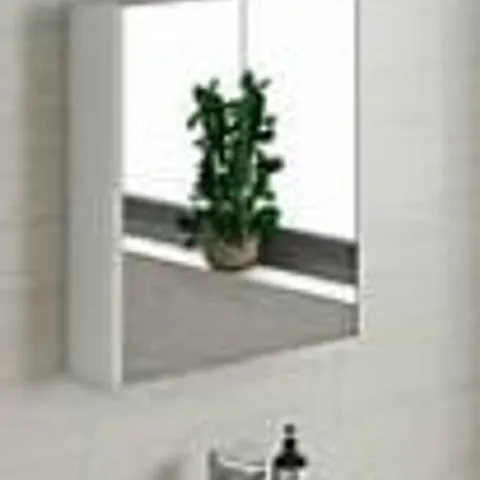 BOXED BATHROOM MIRROR CABINET (1 BOX) - WHITE 