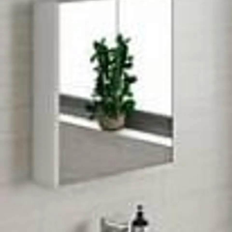 BOXED BATHROOM MIRROR CABINET (1 BOX) - WHITE 