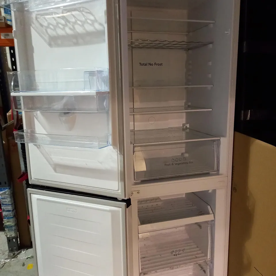 HISENSE RB390N4WW1 FREESTANDING 60/40 FRIDGE FREEZER 300 LITRE CAPACITY TOTAL NO FROST NON-PLUMBED WATER DISPENSER - WHITE - F RATED - 60CM.  COLLECTION ONLY 