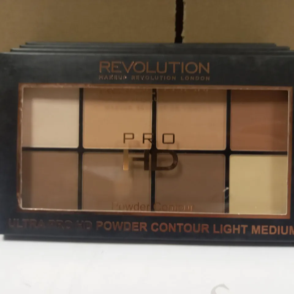 LOT OF 4 MAKEUP REVOLUTION HD PRO POWDER CONTOUR LIGHT MEDIUM