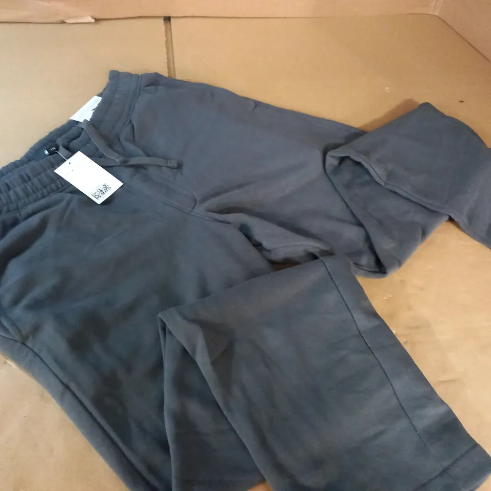 H&M RELAXED FIT GREY JOGGERS - EUR S