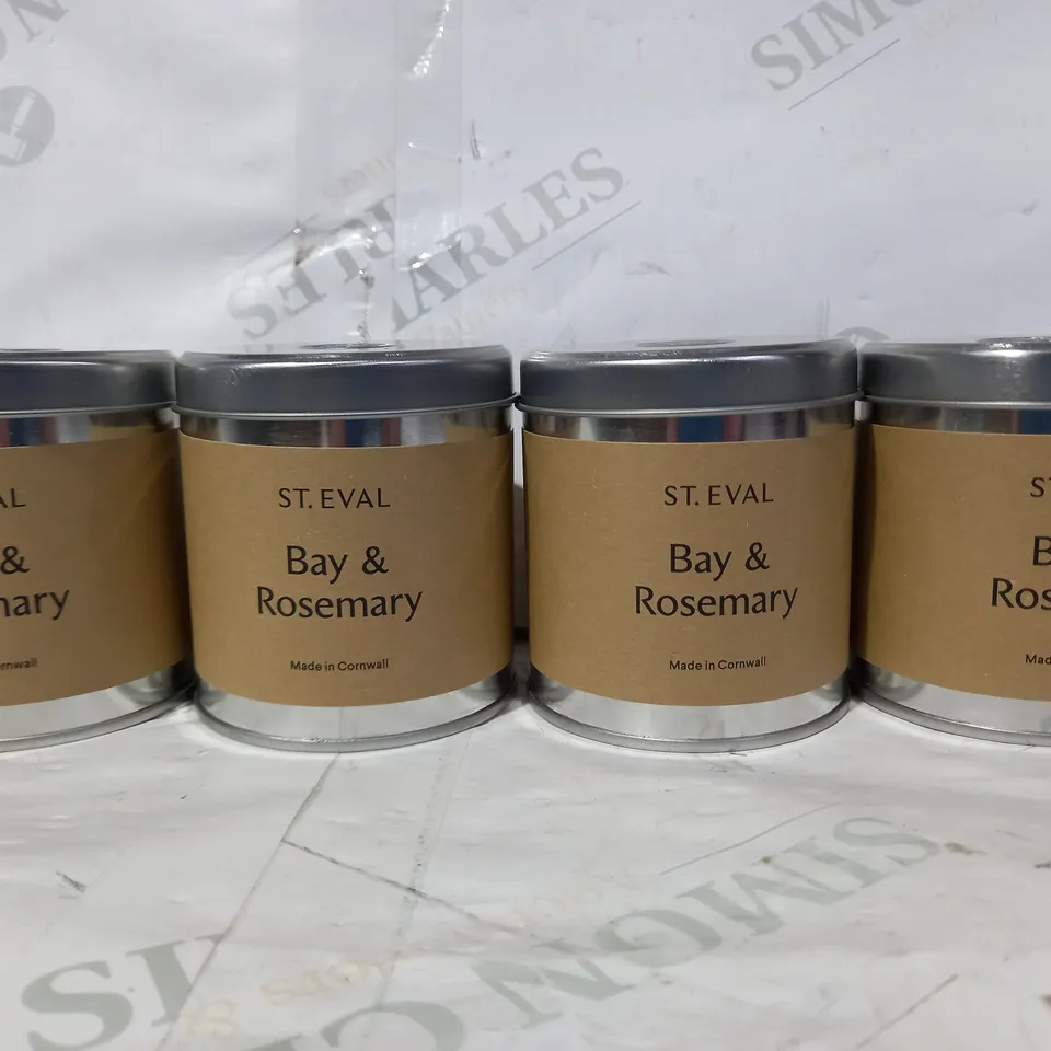 ST. EVAL BAY & ROSEMARY SCENTED CANDLES (BOX OF 4)