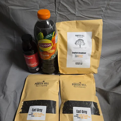 APPROXIMATELY 5 ASSORTED FOOD &DRINK ITEMS TO INCLUDE - LIPTONS, PORTER HILL TEA AND CHERRY AID   - COLLECTION ONLY