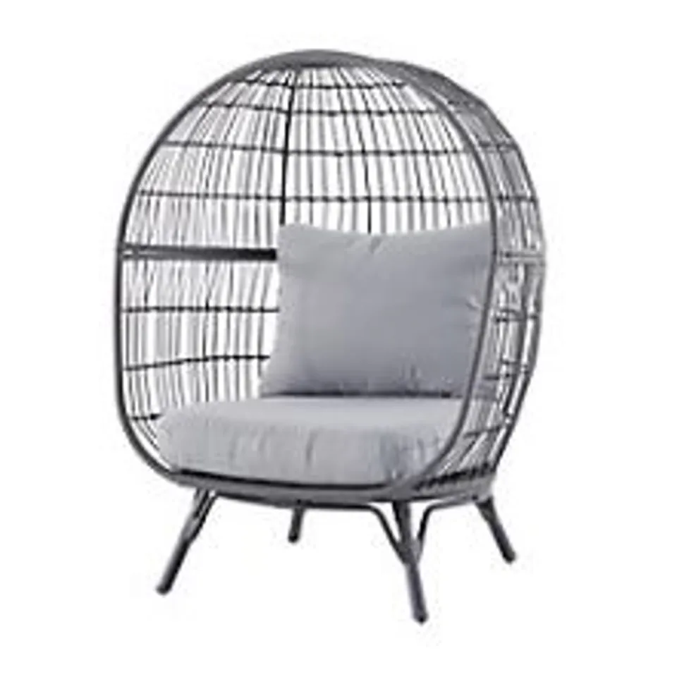 BOXED APOLIMA ROPE EGG CHAIR FOR ADULT GREY