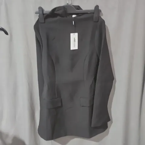 THE ULTIMATE MUSE SPLIT SLEEVE MINI DRESS – BLACK, SIZE S