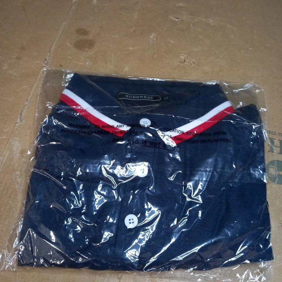 SIIMHWRSS NAVY BLUE POLO SHIRT SIZE L 