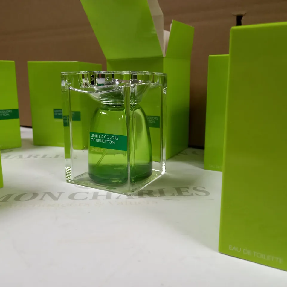 LOT OF APPROX 8 UNITED COLORS OF BENETTON UNISEX EAU DE TOILETTE 75ML 