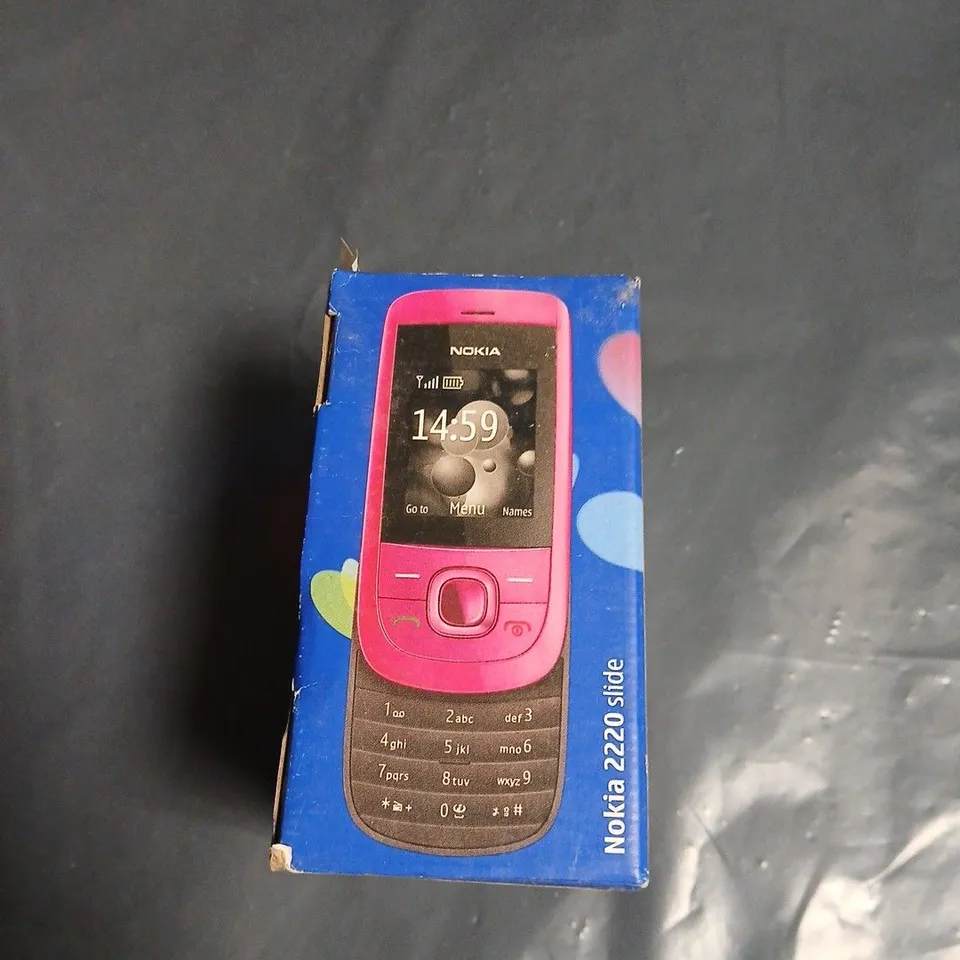 NOKIA 2220 SLIDE IN BOX + NOKIA FEATURE PHONE (BLACK) 