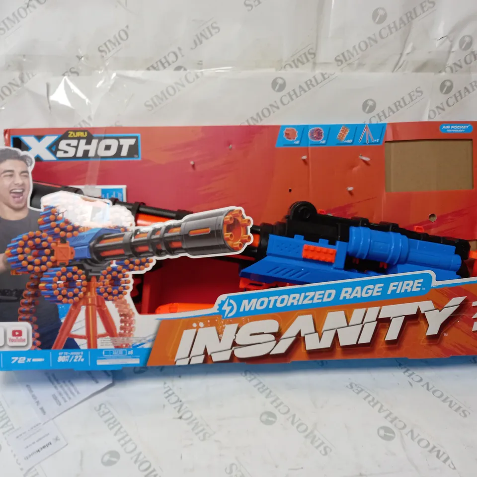 x shot insanity motorized rage fire  RRP £49.99