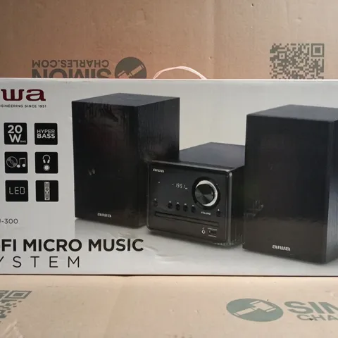 BOXED AIWA HI-FI MICRO MUSIC SYSTEM MSBTU-300