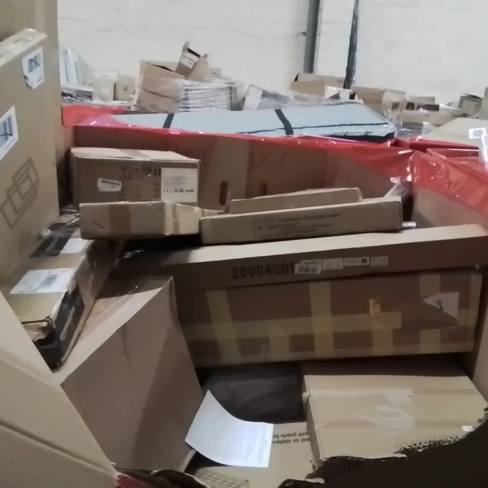 PALLET OF ASSORTED HOUSEHOLD GOODS AND PRODUCTS TO INCLUDE;RUGS,BED SAFETY RAILS