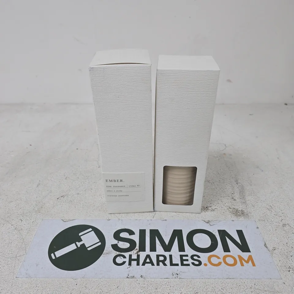 BOXED EMBER HOME FRAGRANCE AMBER & WOODY SCENTED DIFFUSER (150ML)