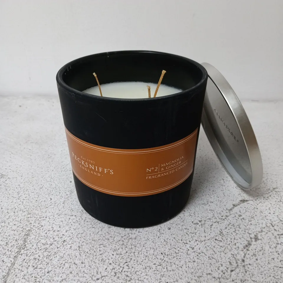 6 PECKSNIFF'S MAGNOLIA & GINGER SCENTED CANDLES