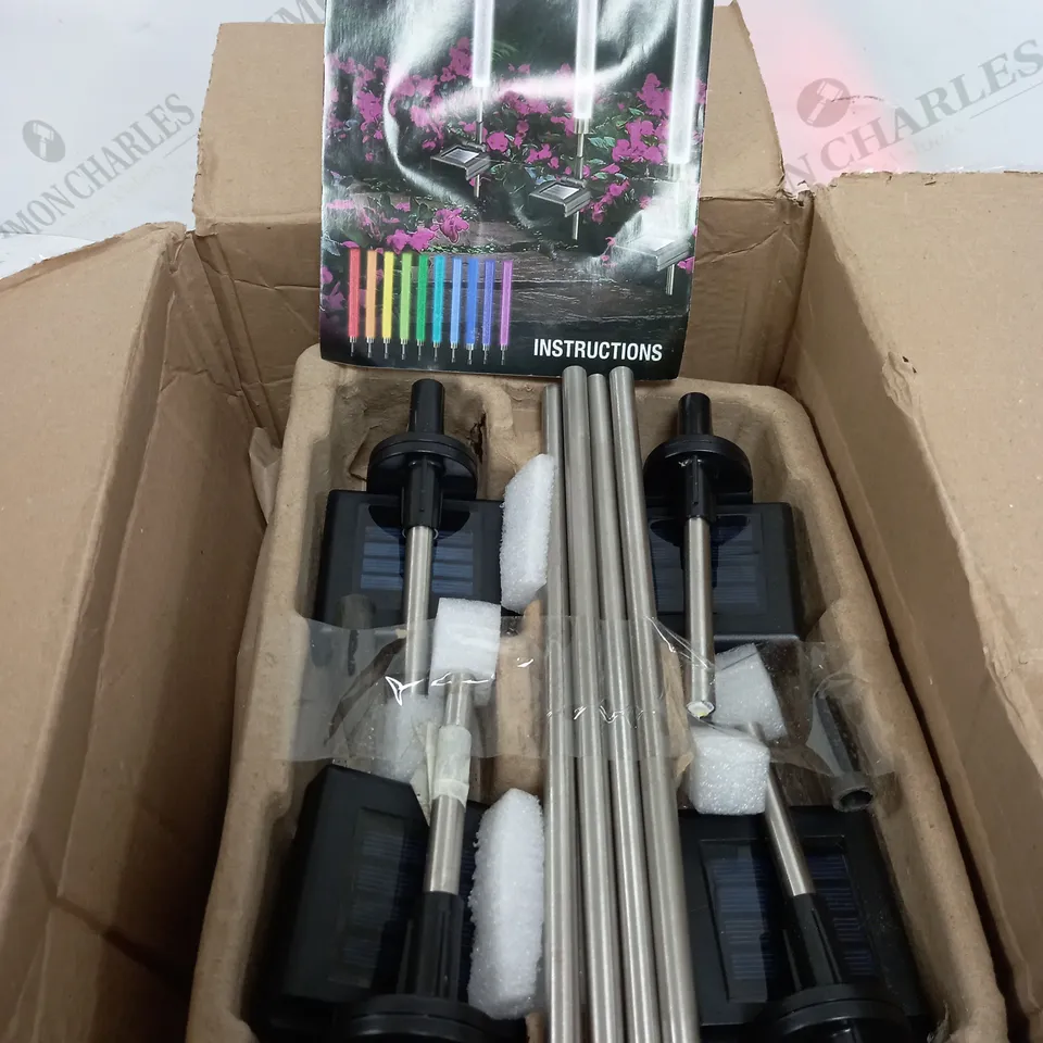 BELL & HOWELL GLIMMER STICKS SET OF 3 SOLAR PATHWAY LIGHTS