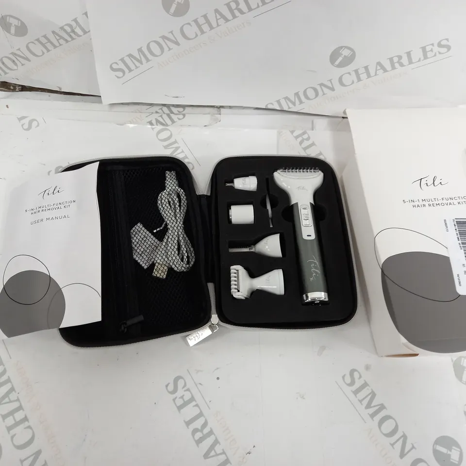 TILI 5-IN-1 MULTI-FUNCTION HAIR REMOVAL KIT - SILVER