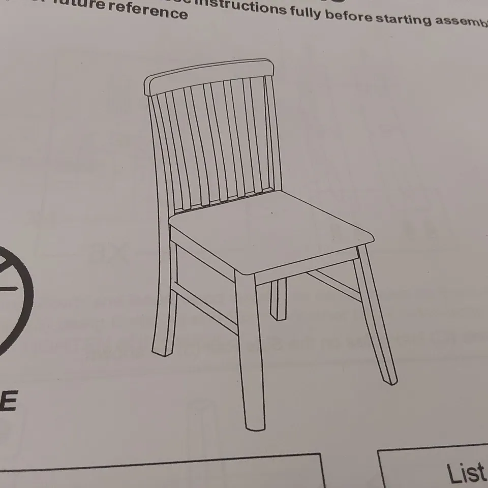 BOXED PAIR OF COLOGNE DINING CHAIRS - LIGHT OAK EFFECT