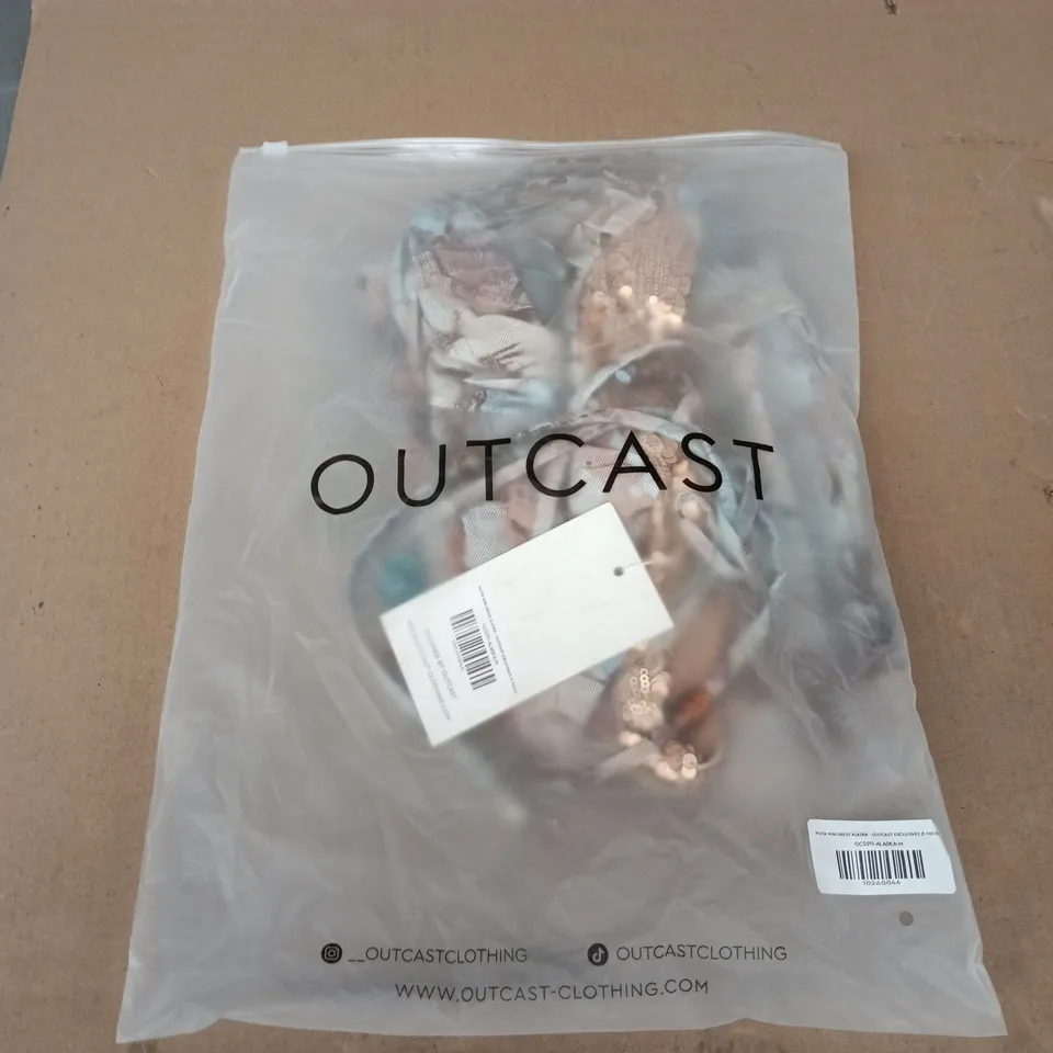 BAGGED OUTCAST MUTOA MINI DRESS ALASKA - MEDIUM