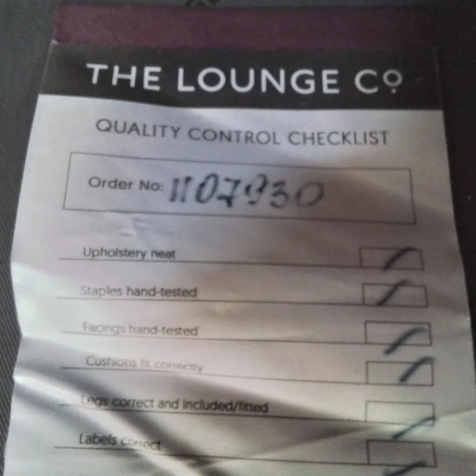 QUALITY BRITISH DESIGNER LOUNGE Co. LEFT HAND ARM SECTION PLUSH WINE FABRIC