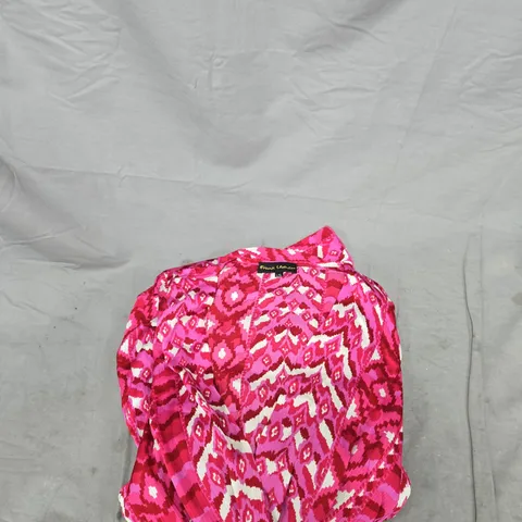 FRANK USHER PINK GEOMETRIC PRINT DRESS – WOMEN'S UK SIZE L-XL