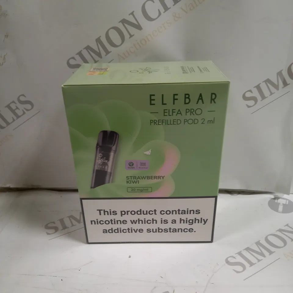 BOXED SEALED ELFBAR ELFA PRO PREFILLED PODS 10 PACK - STRAWBERRY KIWI 