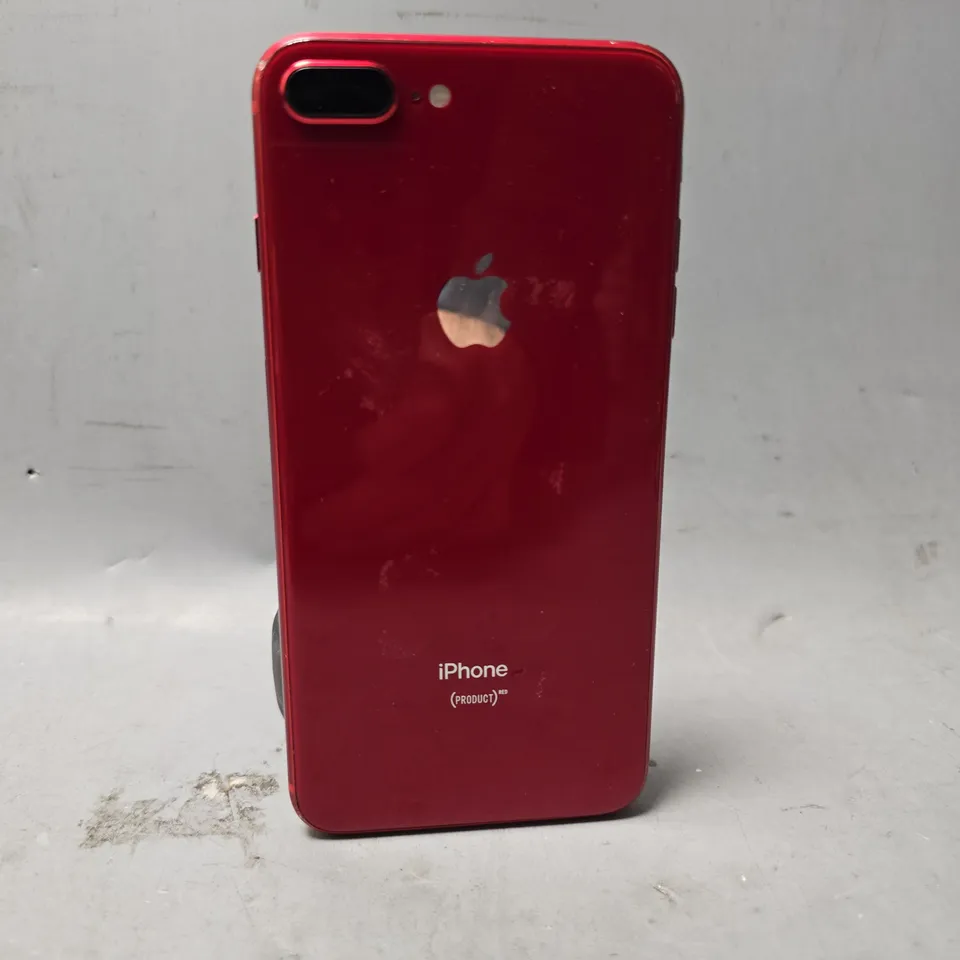 APPLE IPHONE IN RED - MODEL UNSPECIFIED 