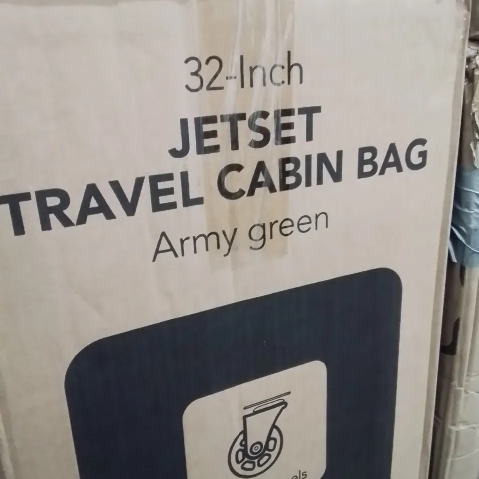 BOXED LUGG 32INCH JETSET TRAVEL CABIN BAG ARMY GREEN 