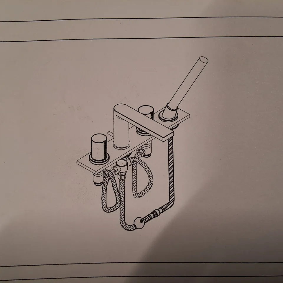 BOXED AS NEW PURE BATHROOM GIULIA 4TH BATH SHOWER MIXER - BLACK