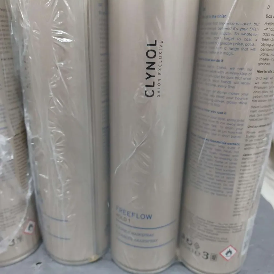 LOT OF APPROX 45 CLYNOL FREE FLOW HAIRSPRAYS