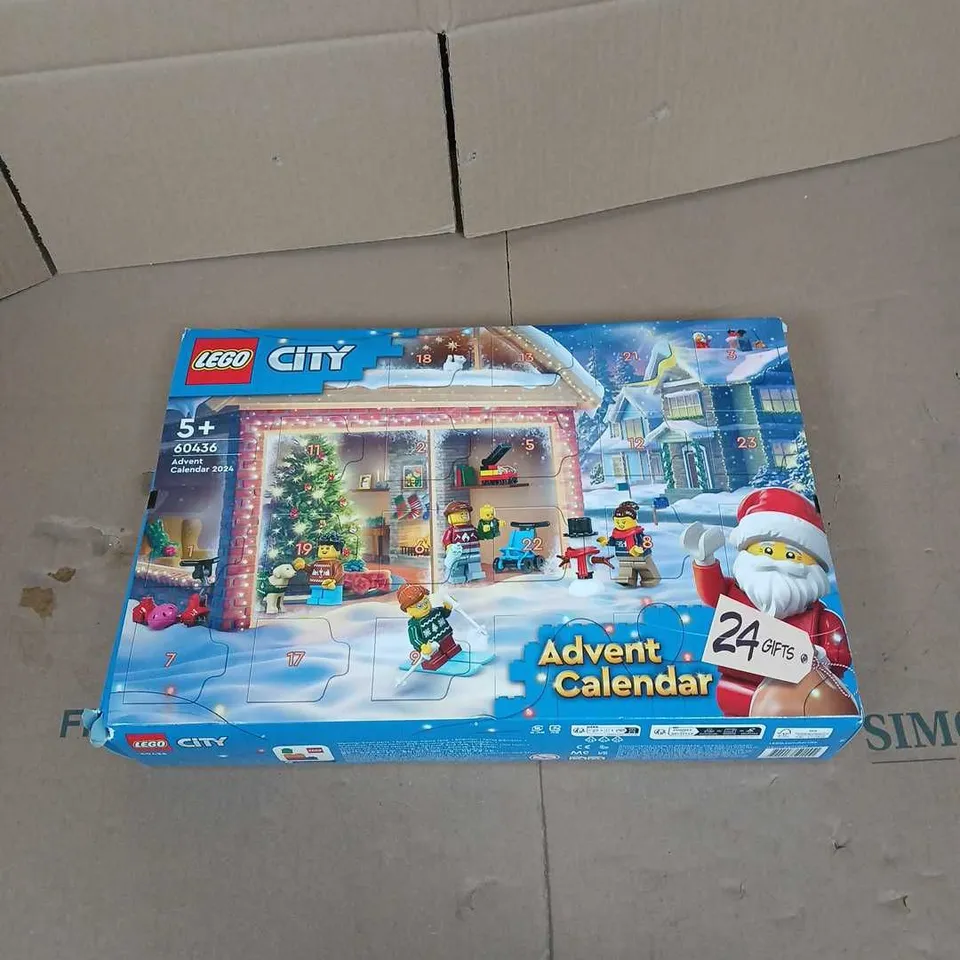 BOXED LEGO CITY ADVENT CALENDAR 2024 TOY SET 60436