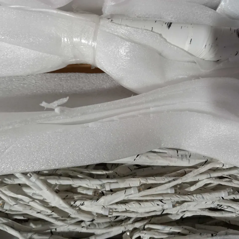 DESIGNER 7FT WHITE BIRCH TREE BRIGHT WHITE LED