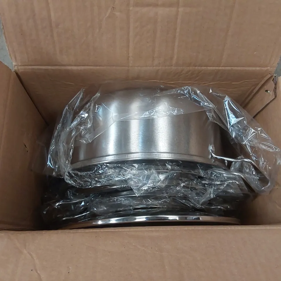 BOXED HIGH QUALITY STAINLESS STEEL COOKWARE SET