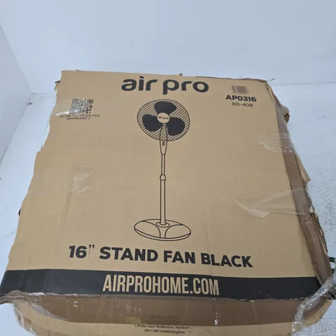 AIR PRO 16" STAND FAN - BLACK