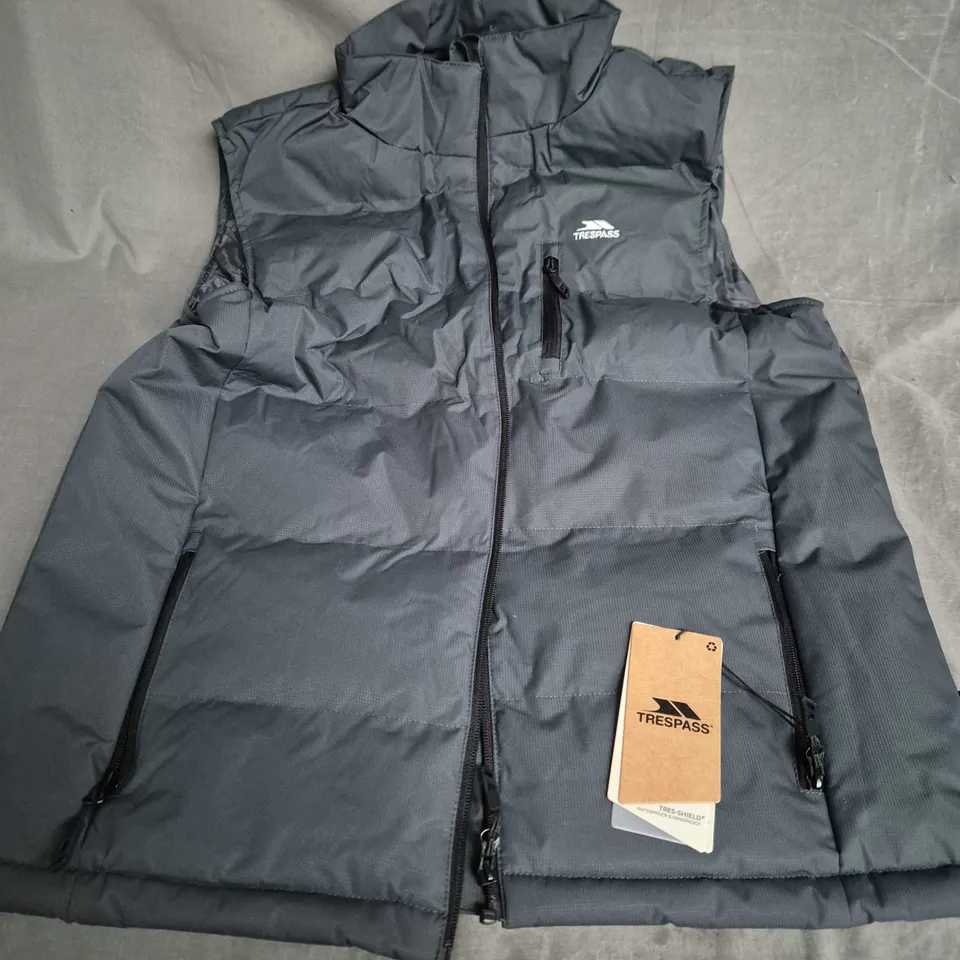 TRESPASS MEN'S PADDED GILET – UK L (ORIGINAL: L), NAVY