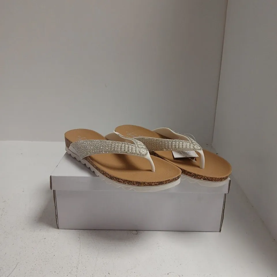SUNSET WHITE SANDALS BY E. SHOES BY EMMA – UK 5