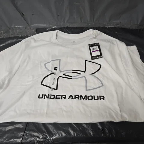 UNDER ARMOUR WHITE 2XL TRAINIGN FOUNDATION TEE