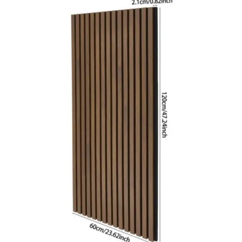 BOXED MDF WALL PANEL WITH PVC VENEER & PET BACKING