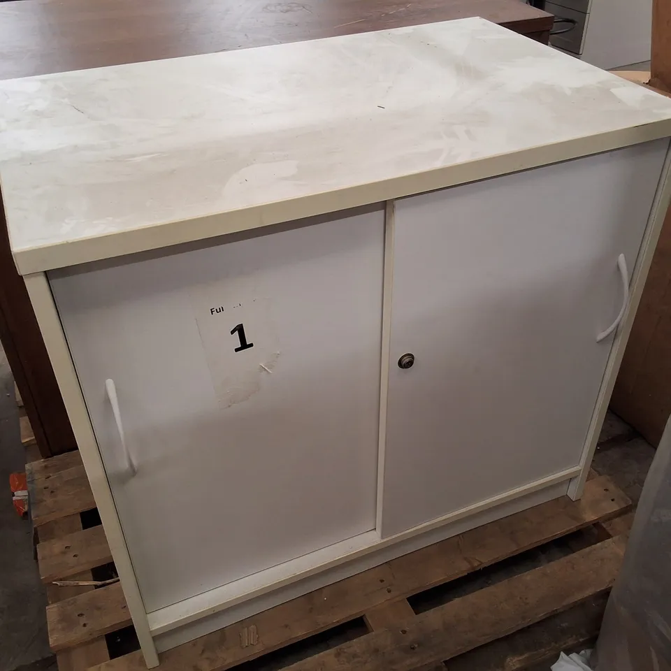 LOT OF 2 BUILT LOCKABLE SIDEBOARDS