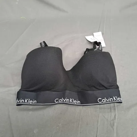 CALVIN KLEIN LIGHT LINED BRALETTE IN BLACK - MEDIUM UK - DD-E