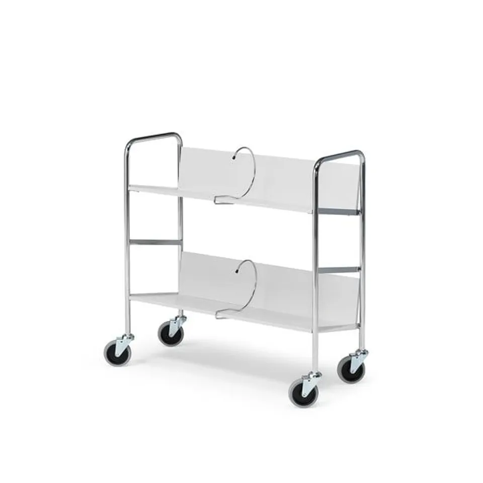 BOXED FILE TROLLEY 800×340×840MM, GREY