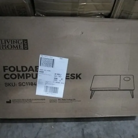 BOXED LIVING AND HOME FOLDABLE COMPUTER DESK