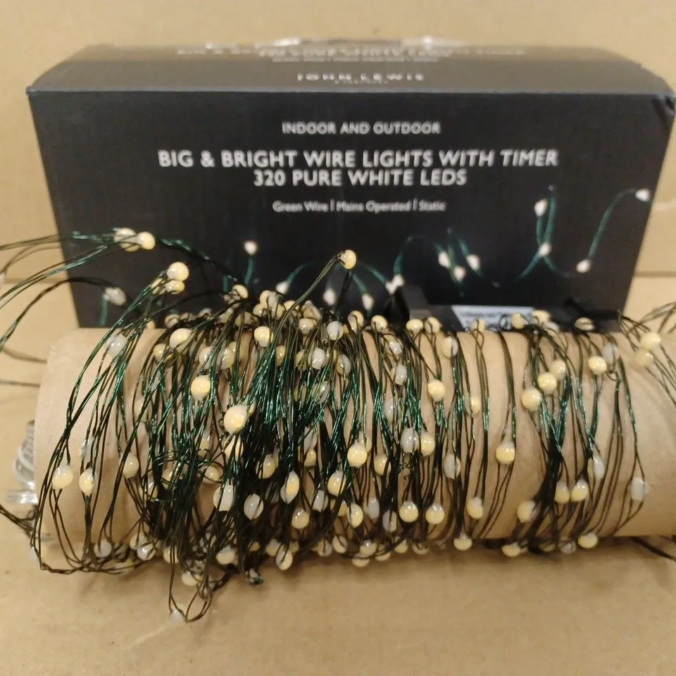 JOHN LEWIS BIG AND BRIGHT WIRE LIGHTS PURE WHITE LEDS 