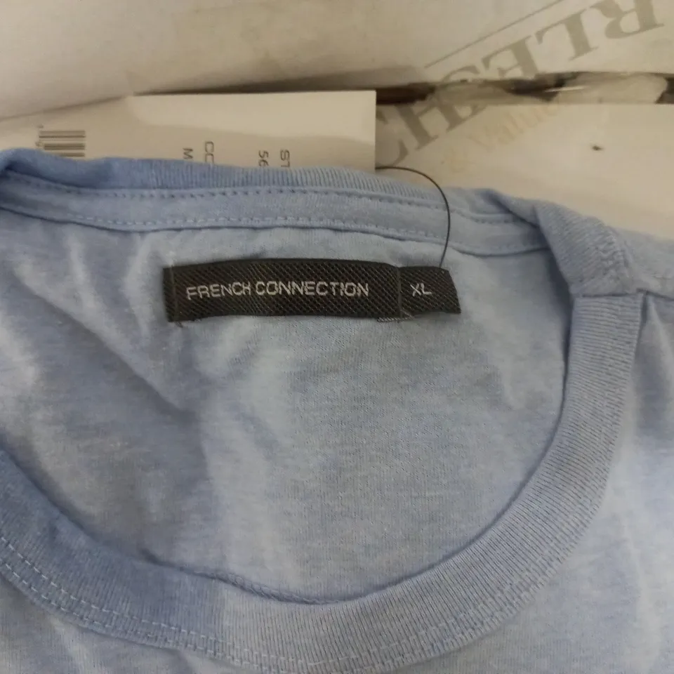 PACK OF 3 FRENCH CONNECTION TSHIRTS IN GREEN, BLUE AND PINK - SIZE XL