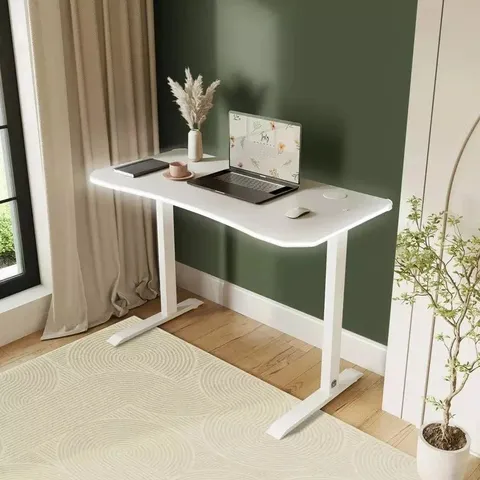 BOXED XR LIVING OKA RGB LED APP CONTROL OFFICE DESK 110X55CM WHITE (1 BOX)