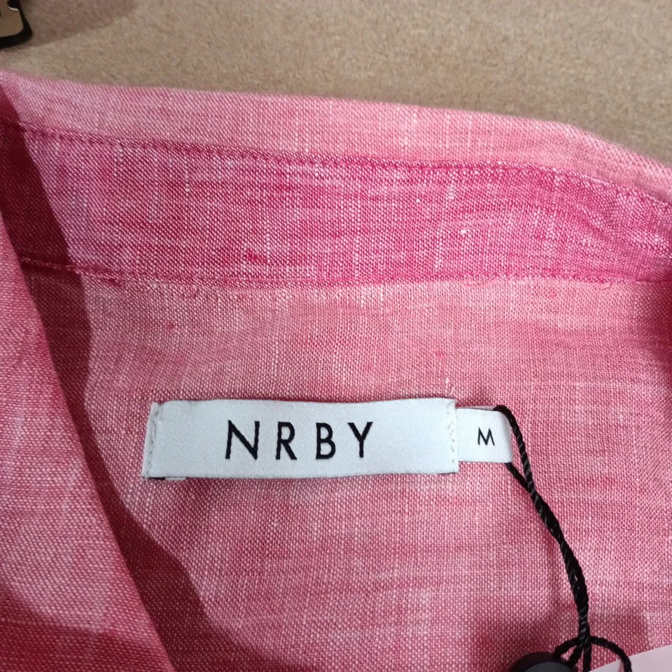 NRBY CARLA LINEN SHIRT - STRAWBERRY - SIZE M