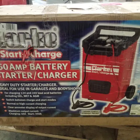 BOXED CLARKE WBC400 350A BATTERY STARTER/CHARGER