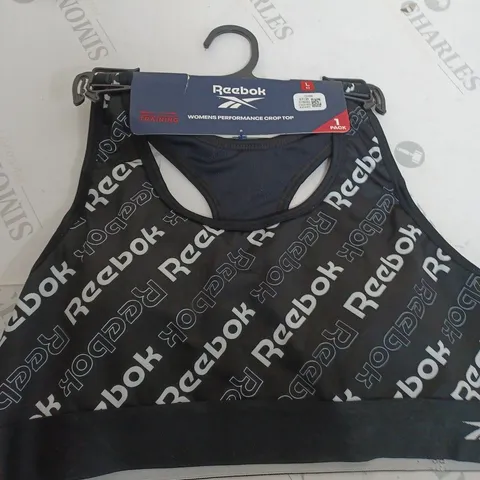 REEBOK WOMENS PERFORMANCE CROP TOP - SIZE LARGE