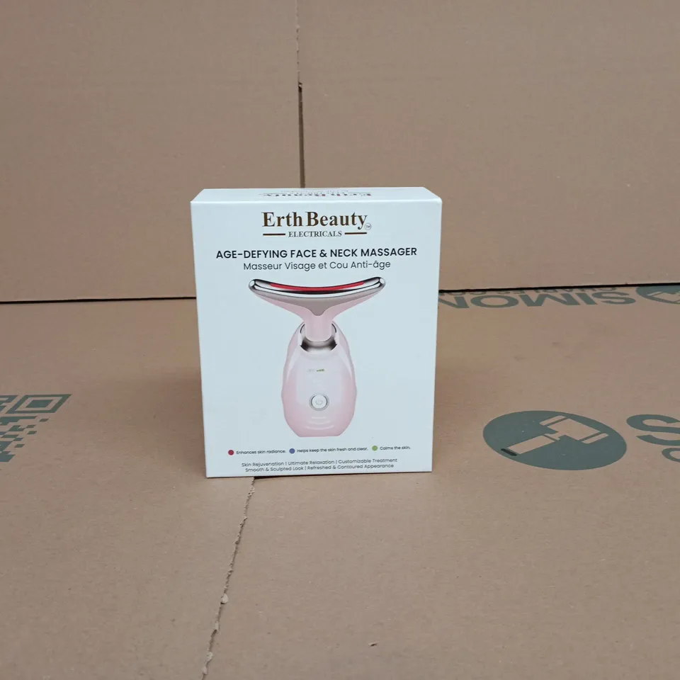 ERTH BEAUTY ELECTRICALS AGE DEFYING FACE AND NECK MASSAGER BOXED