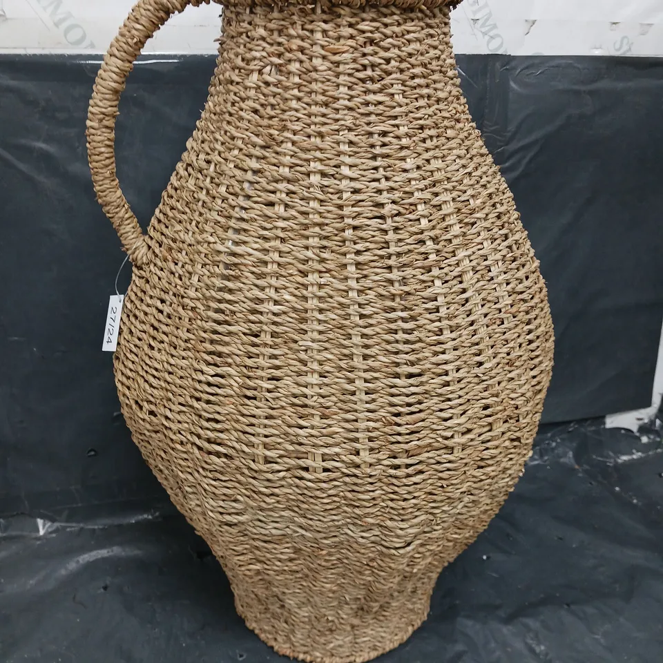 WOVEN VASE WITH HANDLE (52cm)