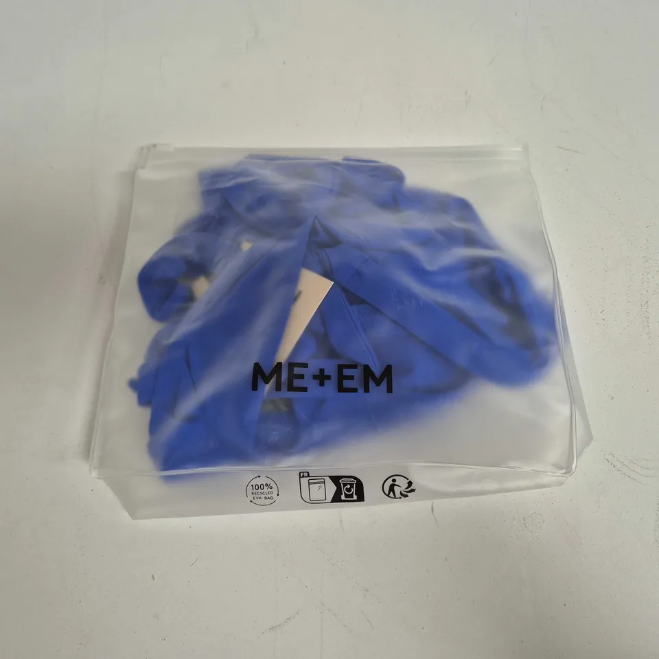 BAGGED ME+EM THE FOREVER ADJUSTABLE BIKINI TOP IN INTENSE BLUE - UK 14