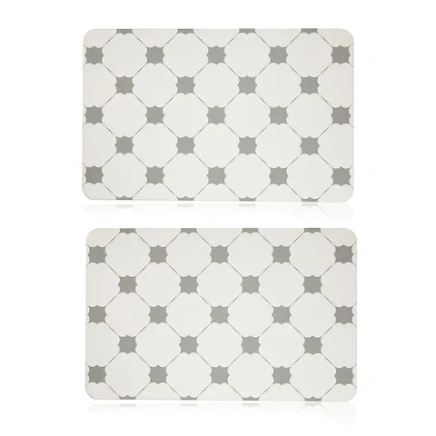 SIMPLI SET OF 2 QUICK DRYING STONE BATH MATS IN GREY